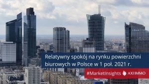 I połowa 2021 roku na rynku biurowym w Polsce