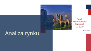 AXI IMMO podsumowuje I kw. 2020 roku na rynku biurowym w Polsce