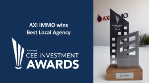 Tytuł Local Agency 2019 dla AXI IMMO w CEE Investment Awards