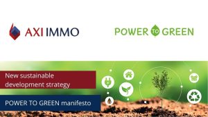 AXI IMMO implements a new sustainable development strategy POWER TO GREEN