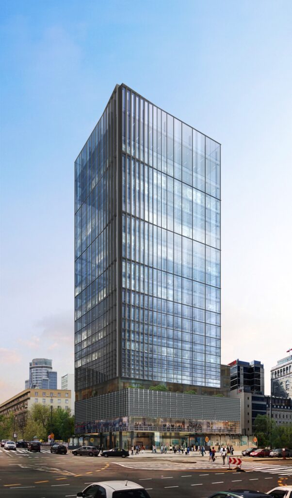 Central Point - biuro przy skrzyżowaniu linii metra M1 i M2 w Warszawie, Warszawa, na wynajem