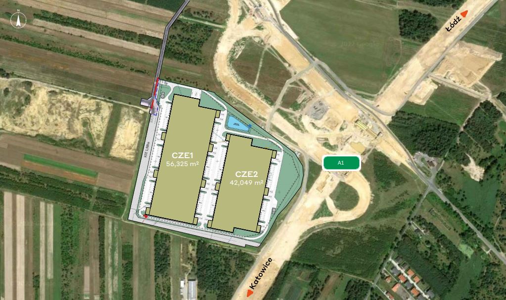 Nowy projekt magazynowy z funkcją cross dock w Częstochowie, Częstochowa, na wynajem
