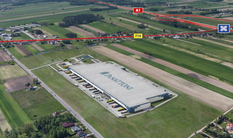 Na wynajem hala magazynowo-produkcyjna Łódź przy węźle A1, Wola Rakowa, na wynajem
